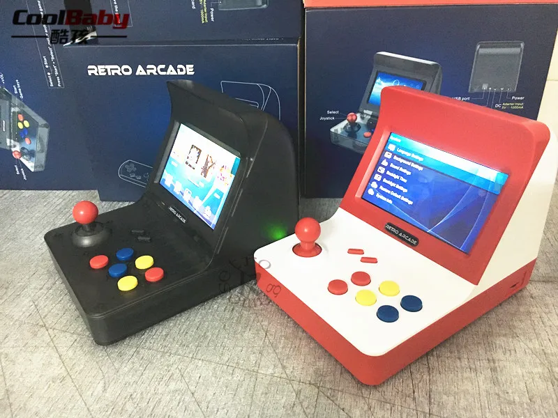 Coolbaby RS-07 4 3 дюйма цветной экран высокой четкости мини ручной аркадный двойной