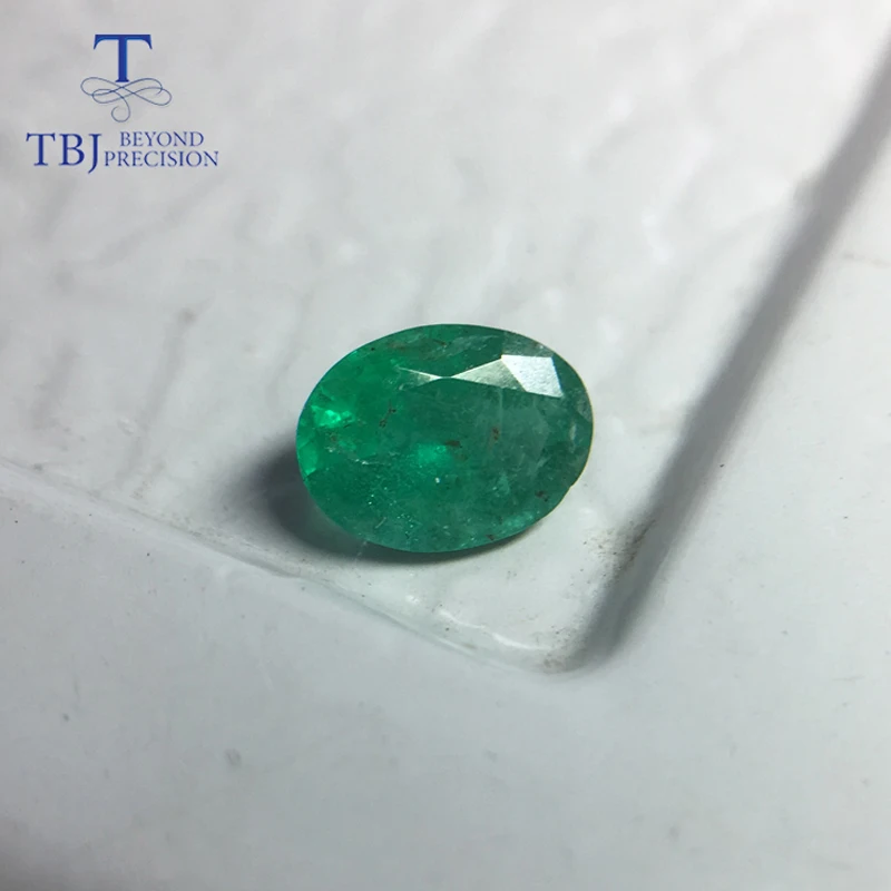 Tbj хороший цвет Замбия изумруд овар 5*7 мм 0 75 ct натуральный камень для золотые