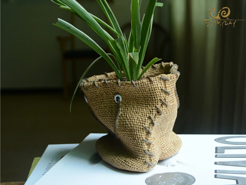 Повседневная коллекция, бамбуковая корзина для кошек, аксессуары для украшения дома и сказочные украшения сада и цветочные горшки, украшенные