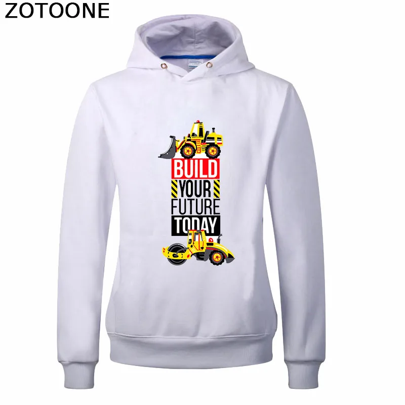 ZOTOONE экскаватор патчи построить свое будущее сегодня утюжок на передачи Патчи Diy