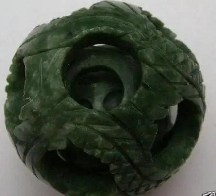 Великолепный китайский Нефритовый Цветок магический шар-головоломка + подставка