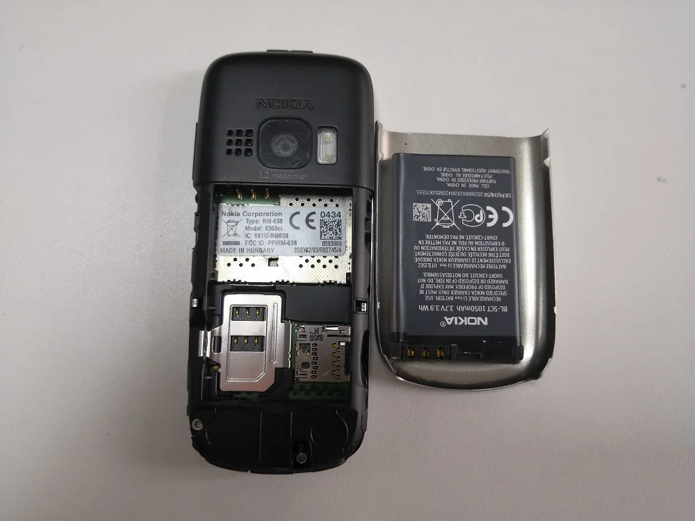 Разблокированный мобильный телефон NOKIA 6303i черного и серебристого цвета для вас на выбор есть русская или арабская клавиатура