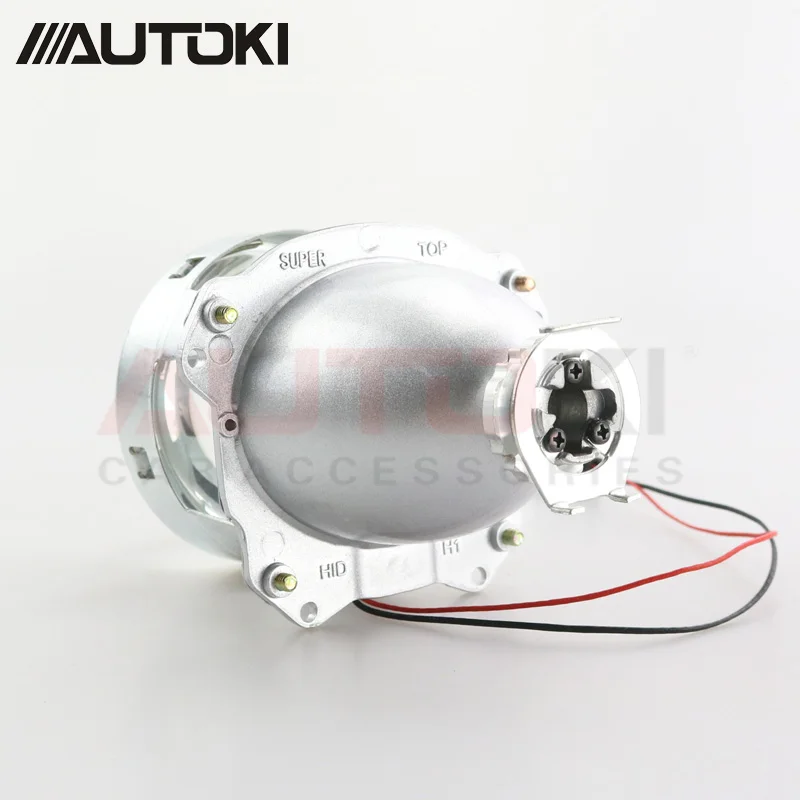Autoki мини ксеноновые линзы H1 проектор головной светильник 2,5 металлические линзы w/U автомобильный Стайлинг светодиодный светильник кожухи для H4 H7 авто лампа модификация