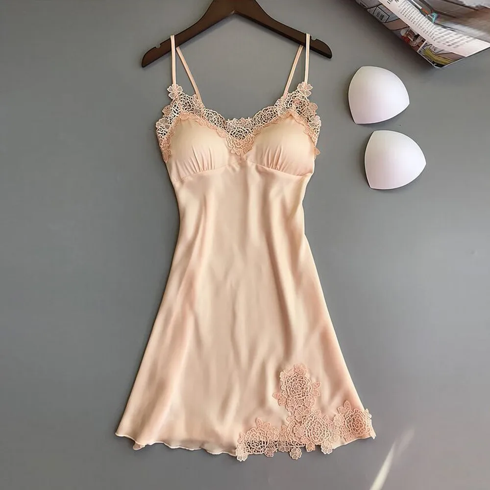 

Sexy Sleepwear Women Lace Pad Lingerie Hot Erotic Nightwear Sexy Ladies Underwear Robe Babydoll Sleepwear Nightdress 6.3