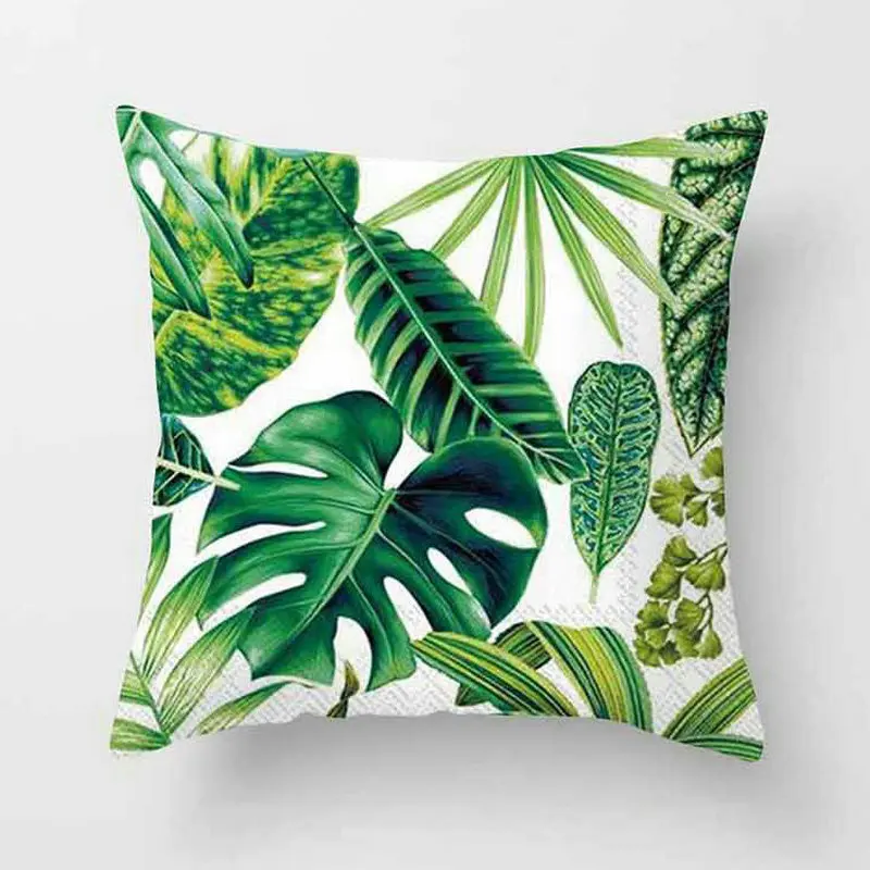 4 Упак. Тропические растения наволочки для подушки чехол в цветочек декоративные