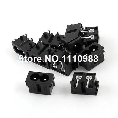 

10 шт., штепсельная вилка, AC 250 в а IEC320 C8