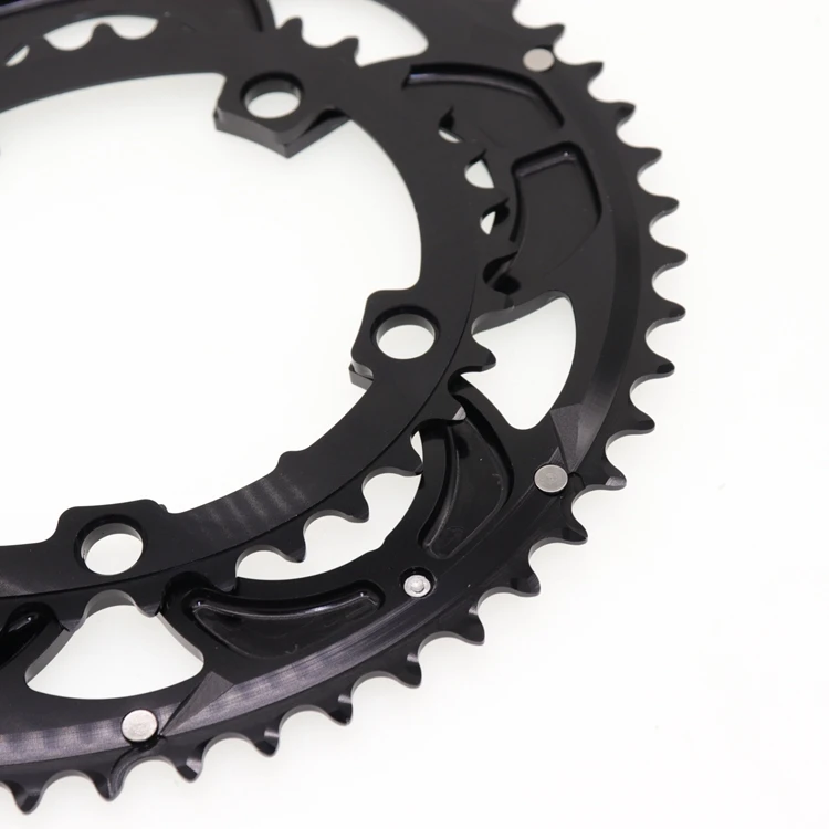 Улитка 110 BCD овальная 50T 35T двойная цепь 2 слоя скорости для Shimano складной дорожный велосипед Сверхлегкий зубная пластина 110BCD