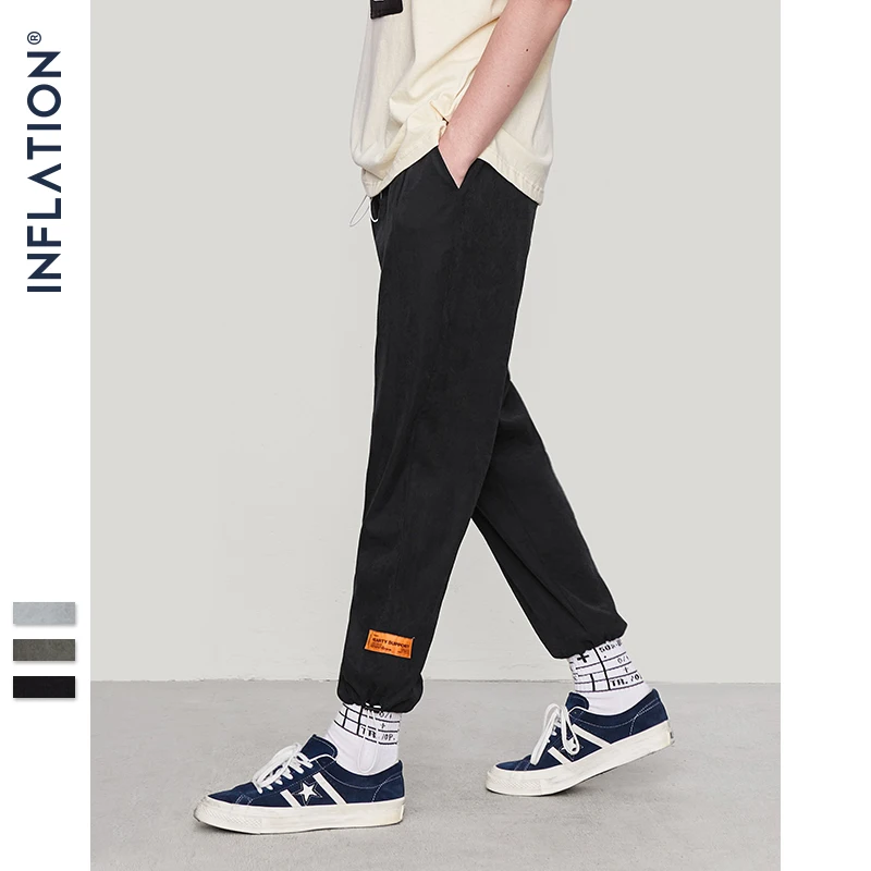 Брюки INFLATION Streetwear в стиле хип-хоп мужские свободные Панталоны 2020 Осенние новые