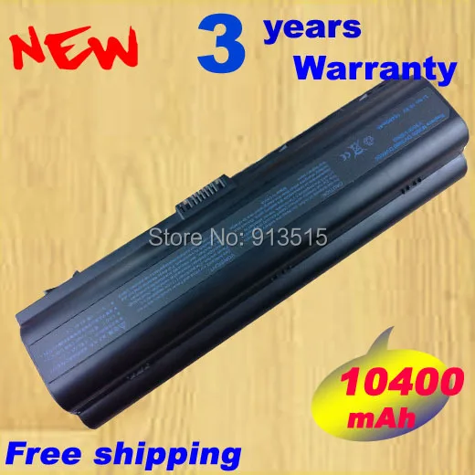 12 ячеек 10400mAh Аккумулятор для ноутбука HP Compaq Pavilion DV6000 dv2000 Presario C700 A900 F500 V3000 V6000 G7000