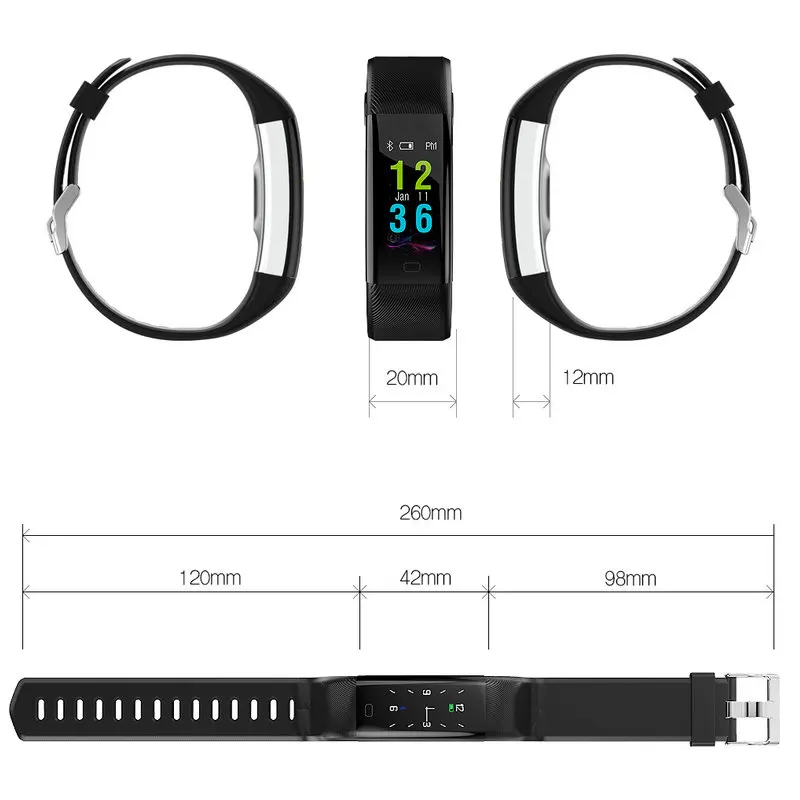 Смарт-браслет F07 Plus цветной экран водостойкий IP68 пульсометр фитнес-браслет