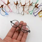 1 шт Круглые очки цветные очки солнцезащитные очки подходят для кукольных аксессуаров