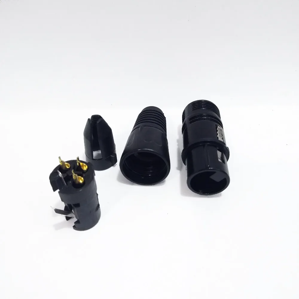 3PIN XLR штекерные разъемы гнездо позолоченный Аудио микрофон кабель разъем черный |