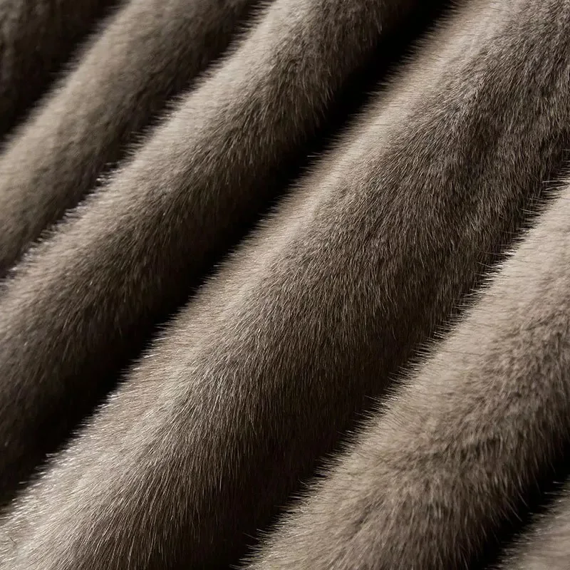 Роскошные Брендовые женские натуральная норковая Меховая куртка длинная