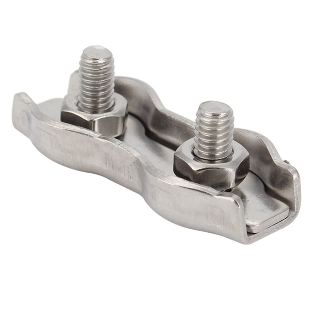 10 шт. M2 M10 зажим для троса кабеля оцинкованная сталь Соединительная фиксация из