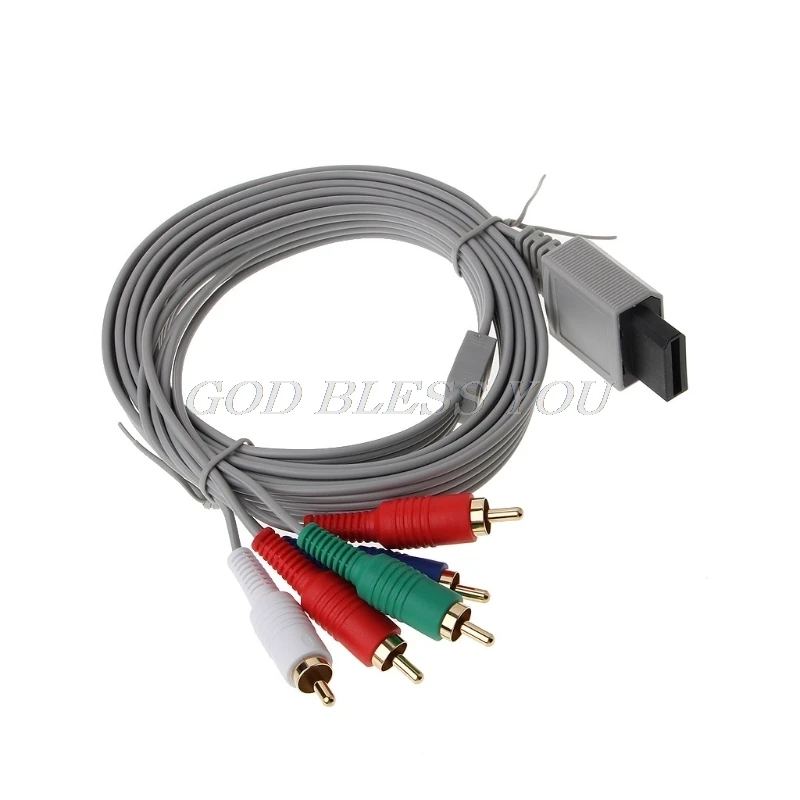 1 8 м компонент 1080P HDTV AV аудио 5RCA адаптер кабель gamecube для консоли Nintendo Wii Прямая