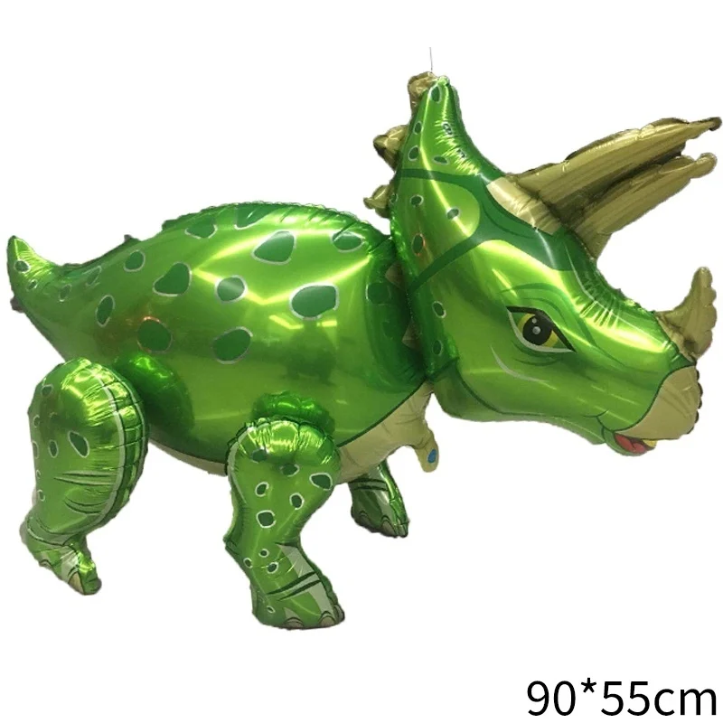 4D Dinosaur green 1 шт. 3D Динозавр воздушный шар из фольги стоящий красный динозавр зеленый дракон День Рождения украшения детский душ игрушка для детей глобалы - Цвет: 4D Dinosaur green