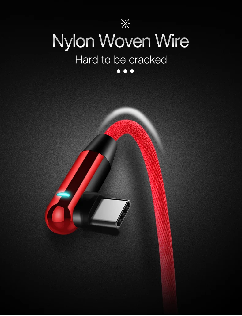 CAFELE 120 см светодиодный светильник type c USB кабель для зарядки samsung huawei xiaomi LG htc кабели для быстрой зарядки и синхронизации данных Поддержка type c