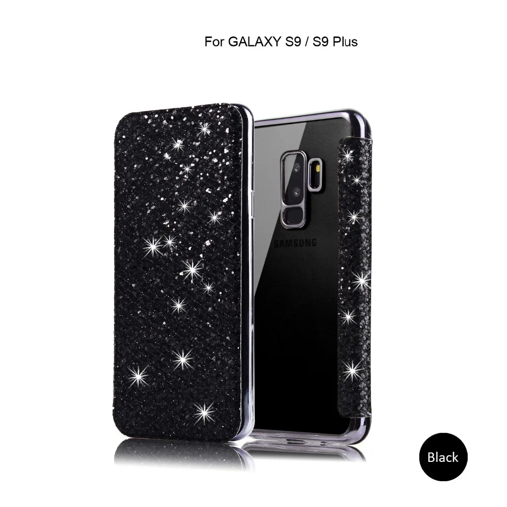 Для samsung Galaxy S10 чехол роскошный блестящий Флип кожаный чехол для samsung Galaxy S8 S9 S10 Plus E Note 8 кошелек держатель для карт