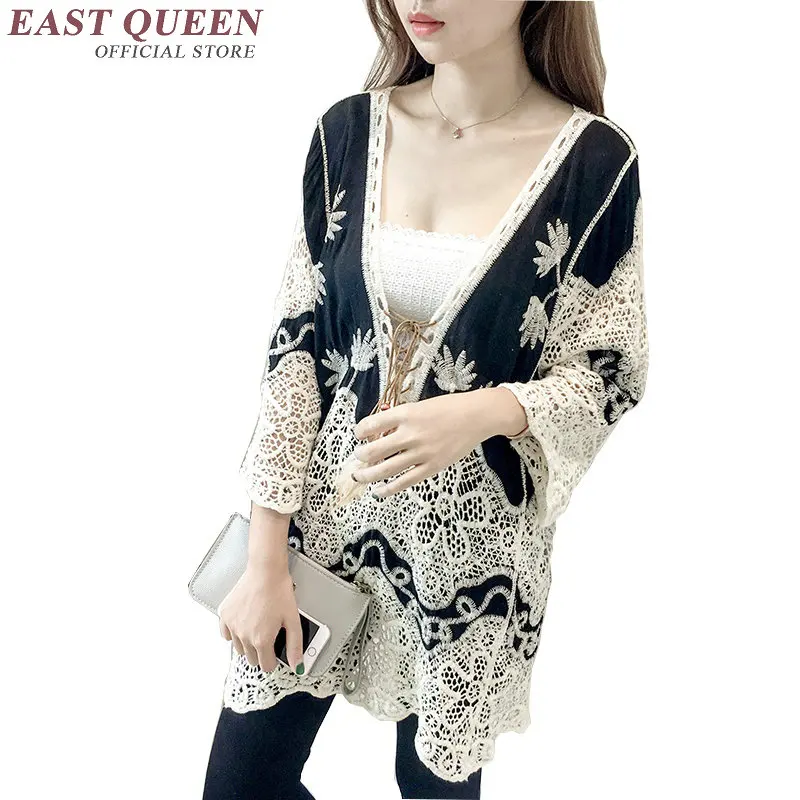 Женская пляжная модная блузка в стиле хиппи бохо рубашка шикарная богемная