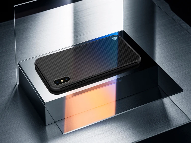 Стеклянный чехол NILLKIN для iPhone X Xs Max XR роскошный силиконовый чехол из закаленного стекла для iPhone Xs чехол