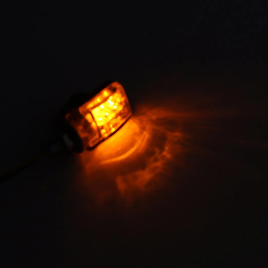 Treyues 2 шт. 6LED мотоциклетный мини-светильник сигнала поворота Янтарный мигалка индикаторная лампа для Honda Kawasaki Suzuki