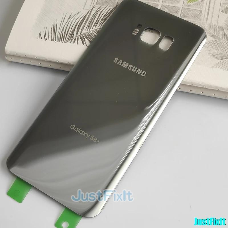 Silver Чехол на заднее стекло для SAMSUNG Galaxy S8 S8 plus G955f G955U G950F G950A G950 задняя крышка на батарейку - Цвет: Silver