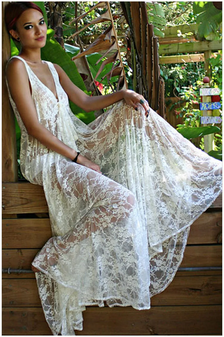Летний реквизит для фотосъемки беременных белое платье кружевное Одежда
