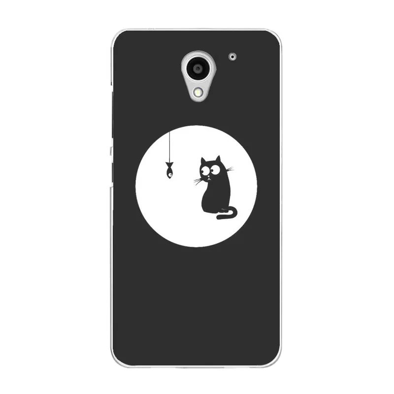 As picture showing Мягкий чехол PENSEN из ТПУ для zte Blade A510, матовый чехол с рисунком для zte Blade A 510, чехол для телефона s, Цветочный милый Космический Чехол с котом - Цвет: As picture showing