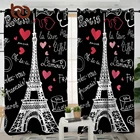 BeddingOutlet, французская Парижская башня, занавеска для гостиной, романтические декоративные шторы с буквами для спальни, занавески для окон