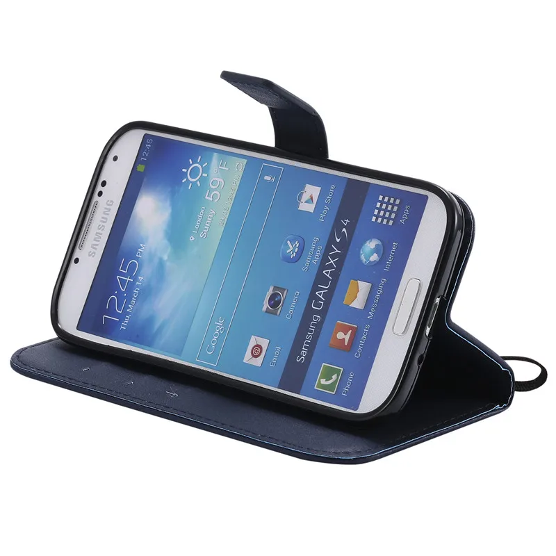 Чехол для Samsung Galaxy S4 чехол роскошный кожаный бумажник с откидной крышкой I9500 I9505