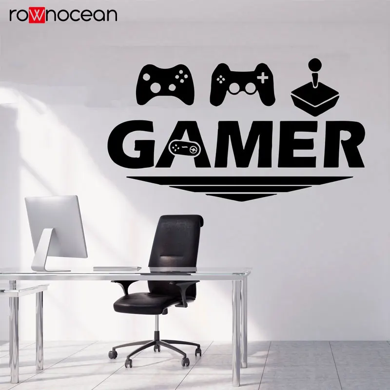 Наклейка на стену для геймера наклейки игрового времени Xbox контроллер