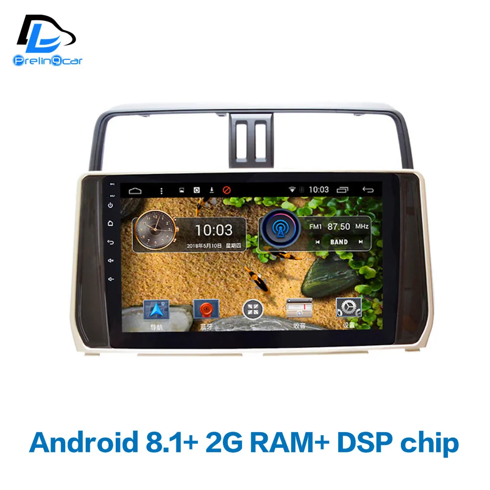 4 г LTE Android 8 1 Автомобильный gps мультимедийный Видео Радио плеер в тире для toyota land