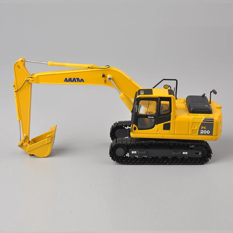 Литье под давлением KOMATSU 1/50 масштаб PC200 экскаватор грузовик модель автомобиля игрушечный сплав литье под давлением модель Инженерная машина для сбора