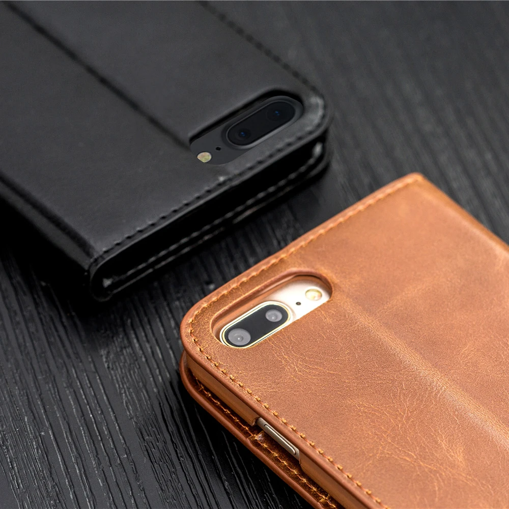 Роскошный кожаный чехол для телефона iphone X XS XR чехол-кошелек с отделением карт