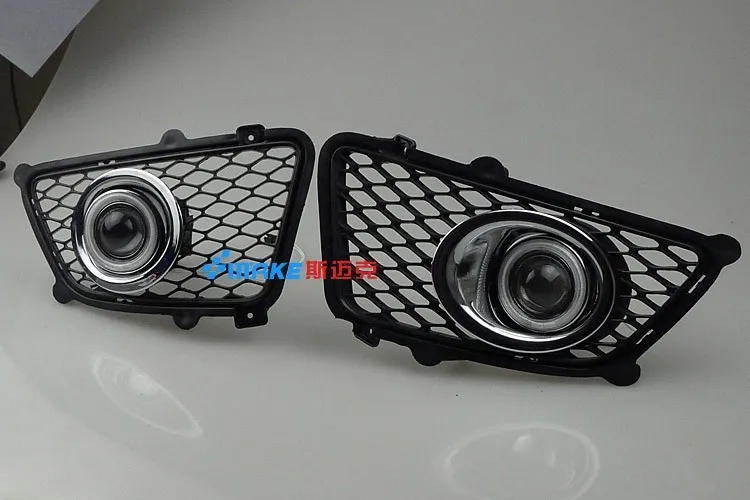 СВЕТОДИОДНЫЙ DRL Дневной ходовой светильник COB angel eye, объектив проектора противотуманная лампа с крышкой для Kia sportage, 2 шт