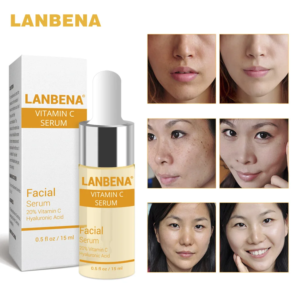 LANBENA Vitamina C Сыворотка для лица гиалуроновая кислота крем отбеливающая ногтей уход