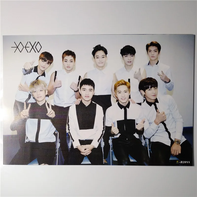 8*(42x29 см) EXO плакаты настенные наклейки подарок KPOP EXO