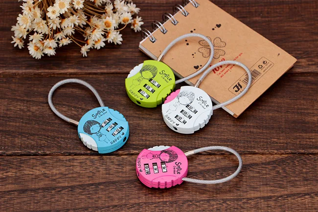 

4Pcs/Lot Pad Lock Reset Combination Fashion Rod Backpack Mini Password Lock