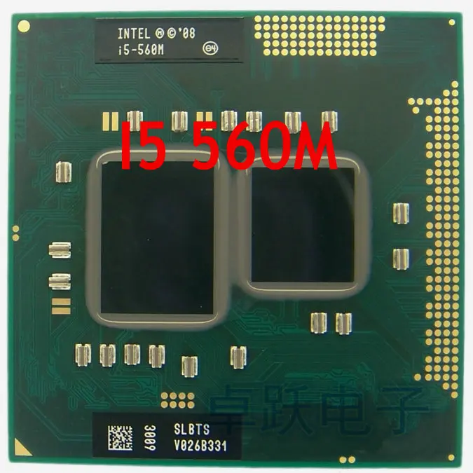 Процессор InteI core I5 560m двухъядерный 2 66 ГГц L3 3 м PGA 988 PGA988 работает на HM55|pga 988|core i5 560mi5 |