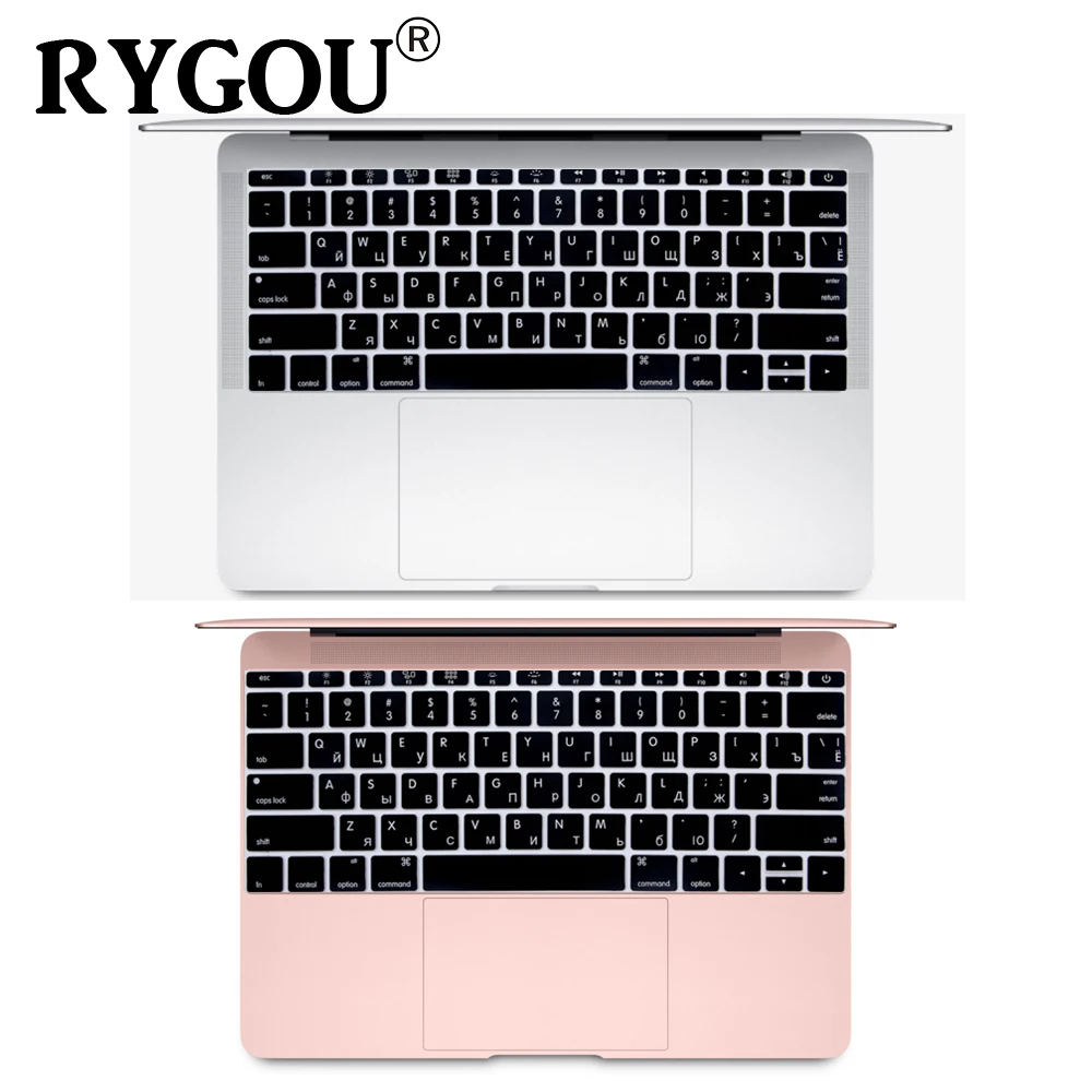 Русская силиконовая клавиатура или наклейки для MacBook 12 дюймов и для нового Macbook Pro 13 witout Touch Bar release - Цвет: USA Keyboard Cover