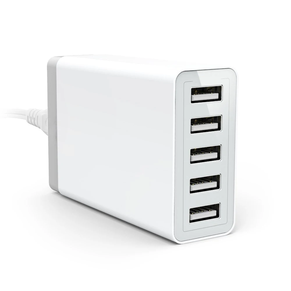 &quotУмный&quot чип полный 8A 5 Порты зарядное устройство usb multi настольное