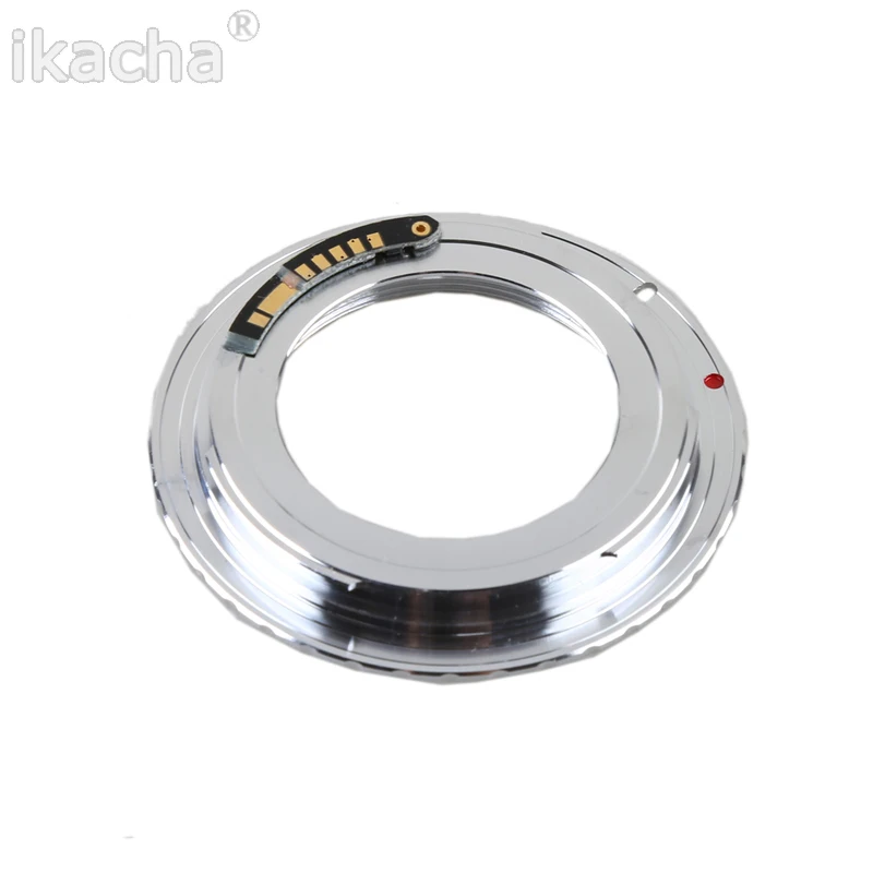 AF III Confirm Chip Brass M42 Lens to for Canon EOS Mount Adapter Ring for 60D 50D 40D 600D 550D 500D Silver Digital SLR DSLR images - 6