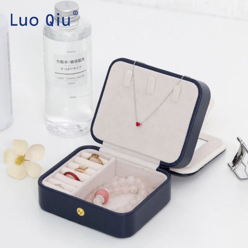 Creative small jewelry box multi-layer portable travel earring for leather earrings | Дом и сад