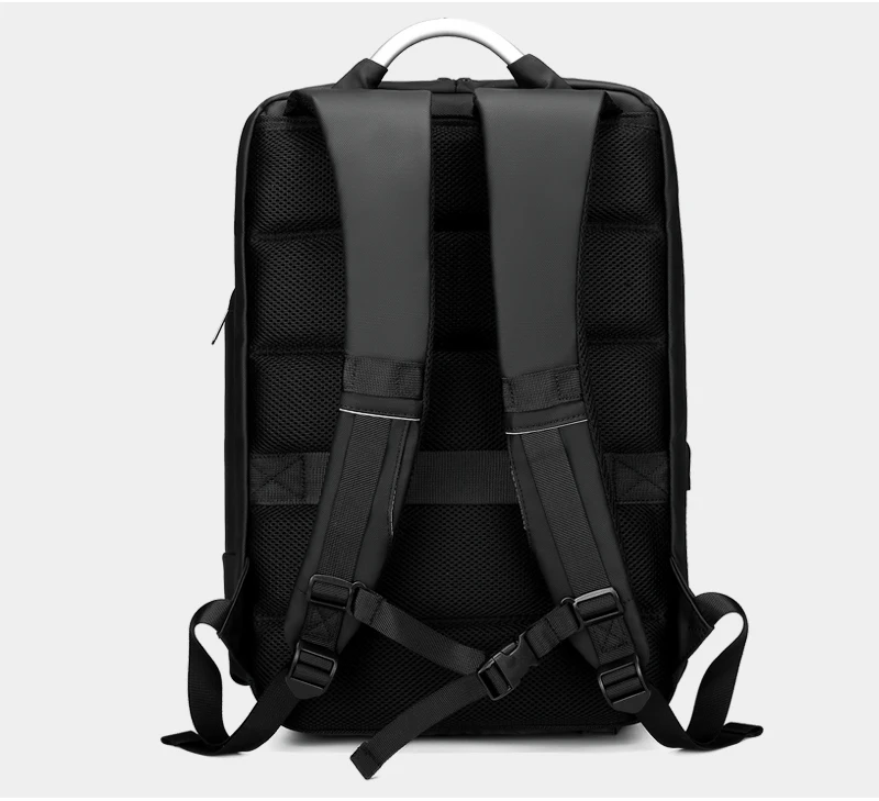 EURCOOL, 15,6 дюймов, рюкзак для ноутбука, черный, деловой, мужской, Mochila, usb зарядка, функциональный, рюкзак, водонепроницаемый, для путешествий, мужской, n1877