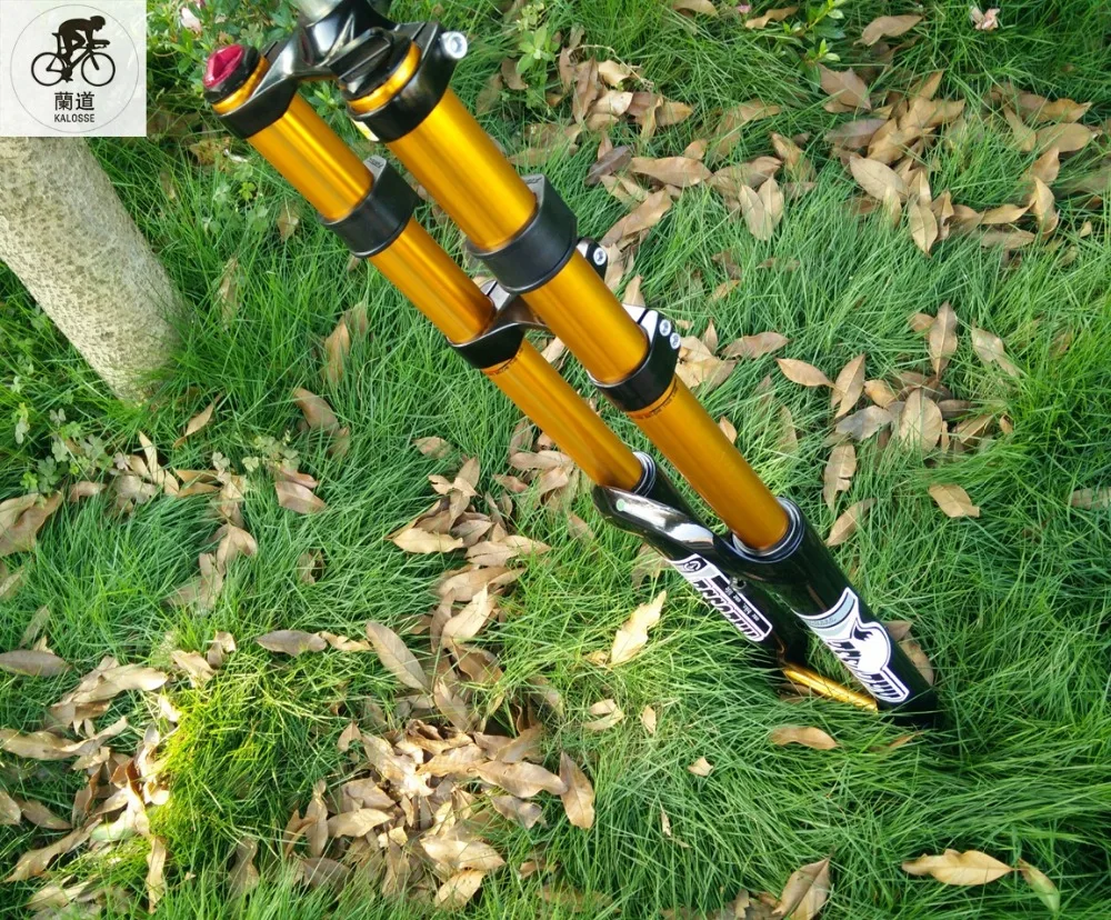 Kalosse 1 1/8 детали горного велосипеда масло Весна вилки велосипед вилка DH/FR/AM MTB Передняя Вилка 26er