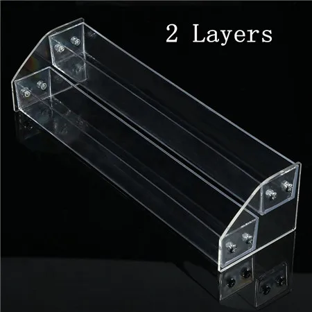 2 Layers От 3 до 7 лет косметика лак для ногтей стойка Дисплей Держатель пластиковая коробка акриловая подставка чехол губная помада органайзер для хранения дизайн ногтей дисплей - Цвет: 2 Layers
