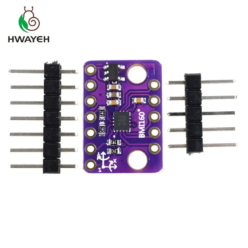 HWAYEH BMI160 GY 6 axis Rate Gyro Gravity модуль датчика акселерометра IIC I2C SPI протокол связи 3