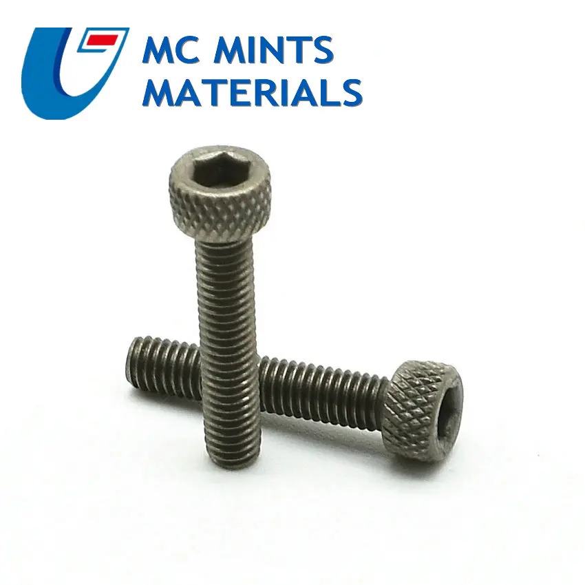 Титановый Болт M3 x5 30mm Ti с накатанной головкой оригинальный цвет не полированный