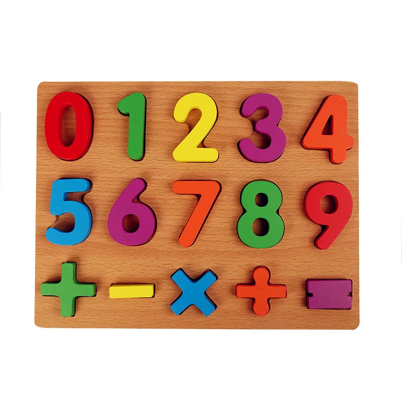 New Wooden Baby Toys Numbers and letters Jigsaw Puzzle Educational | Игрушки и хобби