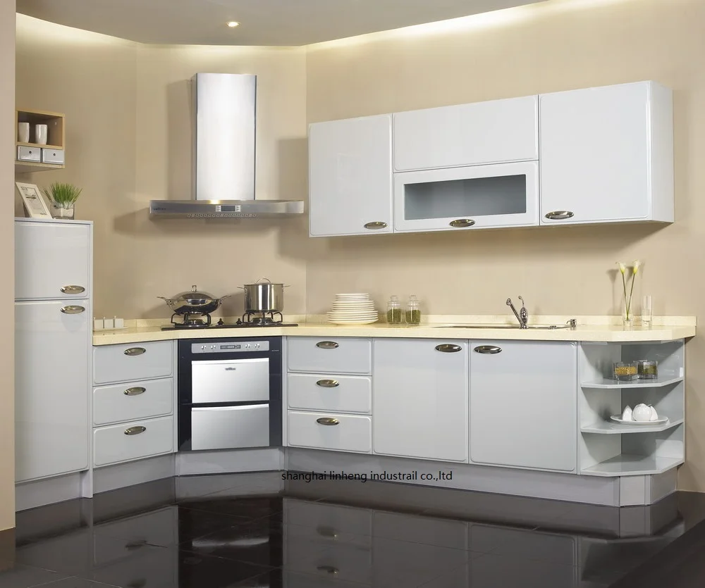 Современный глянцевый/лаковый кухонный шкаф (стандартный)|lacquer kitchen cabinet|kitchen